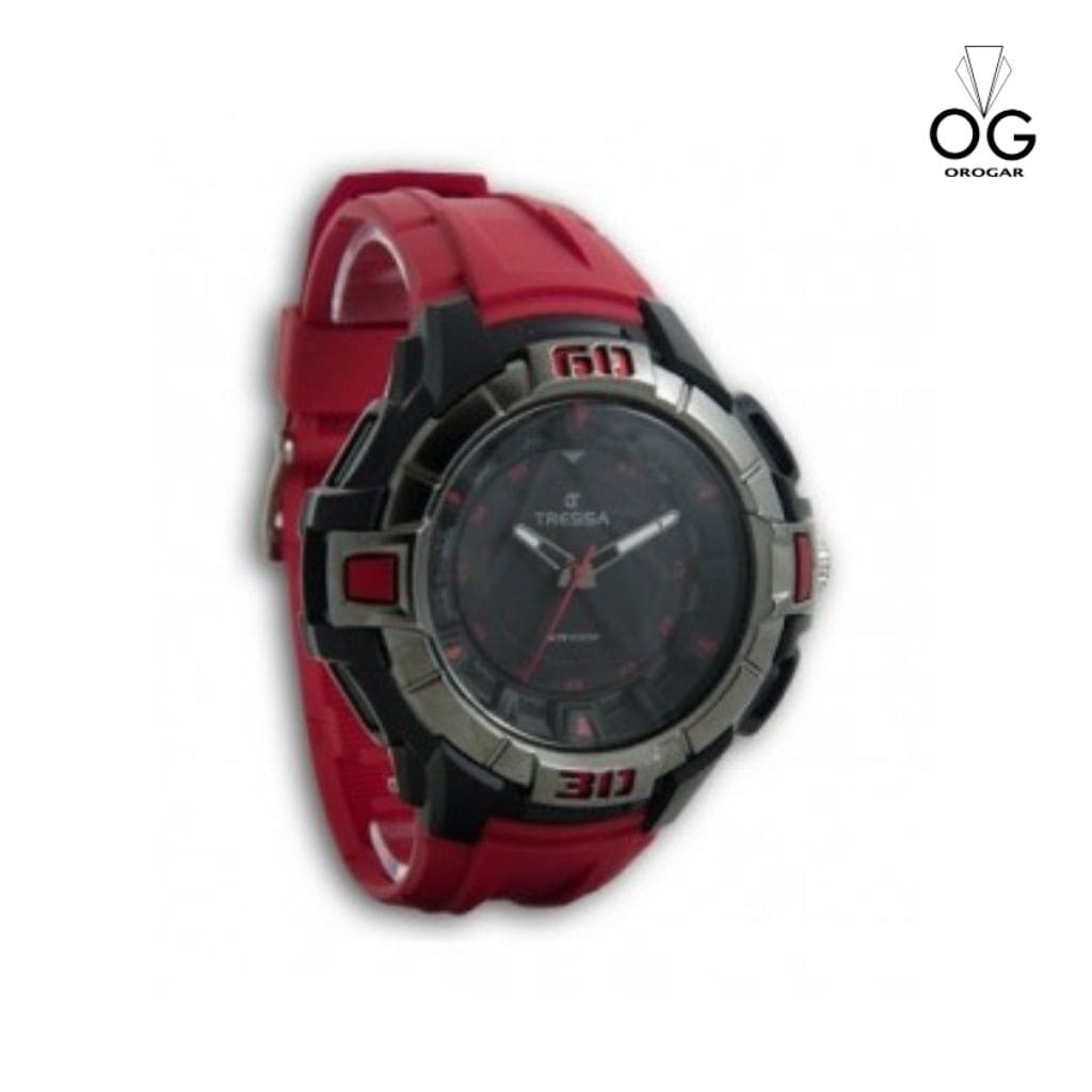 RELOJ TRESSA MODELO BOWL - CABALLERO  - ANALOGICO - ROJO