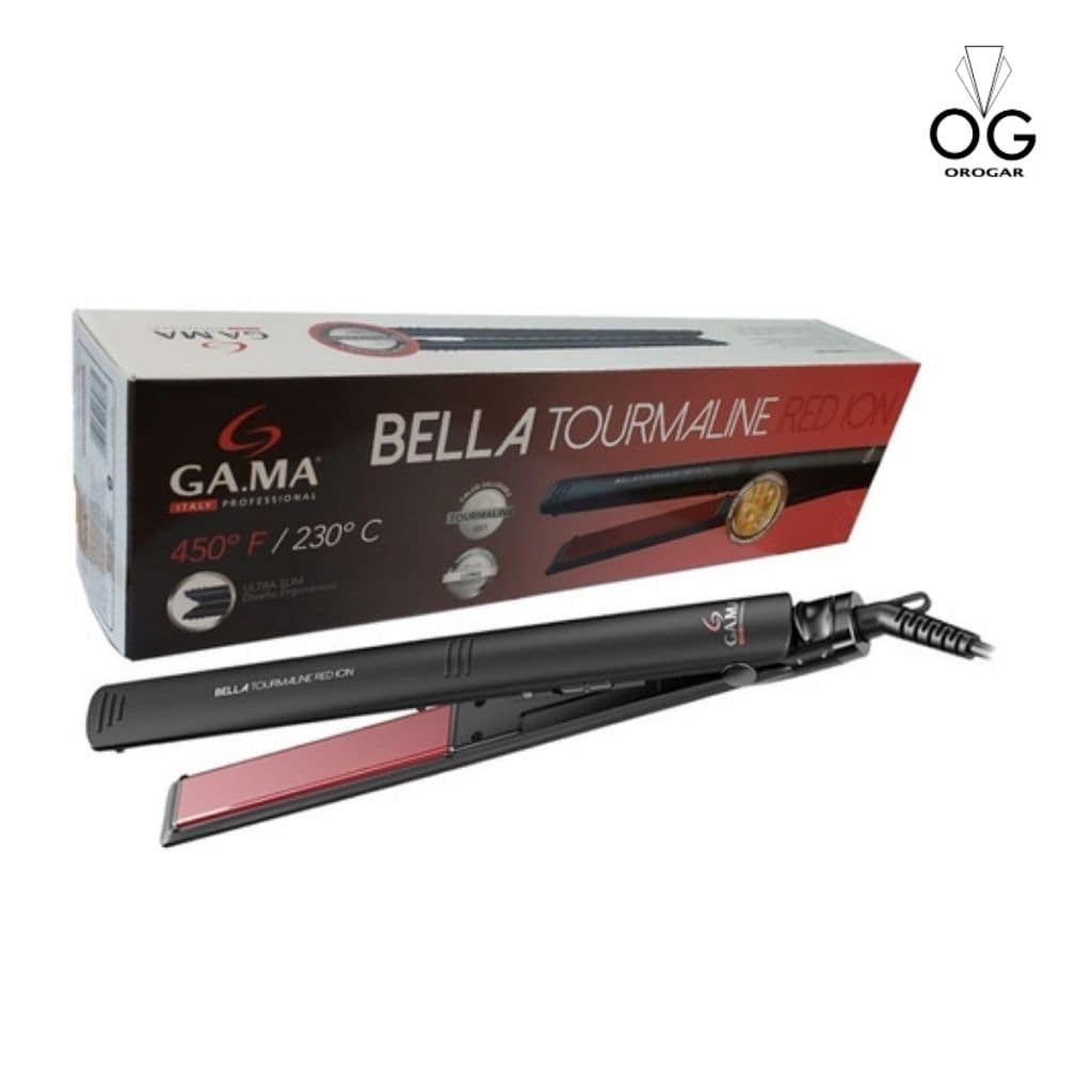 PLANCHITA  DE PELO GA.MA MODELO BELLA TOURMALINE RED ION